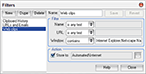 MemoClip: Filters Window